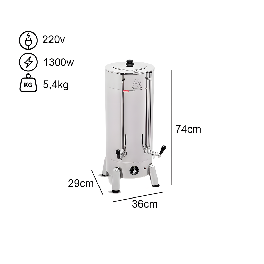 Cafeteira Elétrica Industrial 8 Litros Marchesoni Tradicional 220v