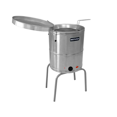 Fritadeira Industrial Elétrica Metvisa FIE20 38 Litros inox 220V