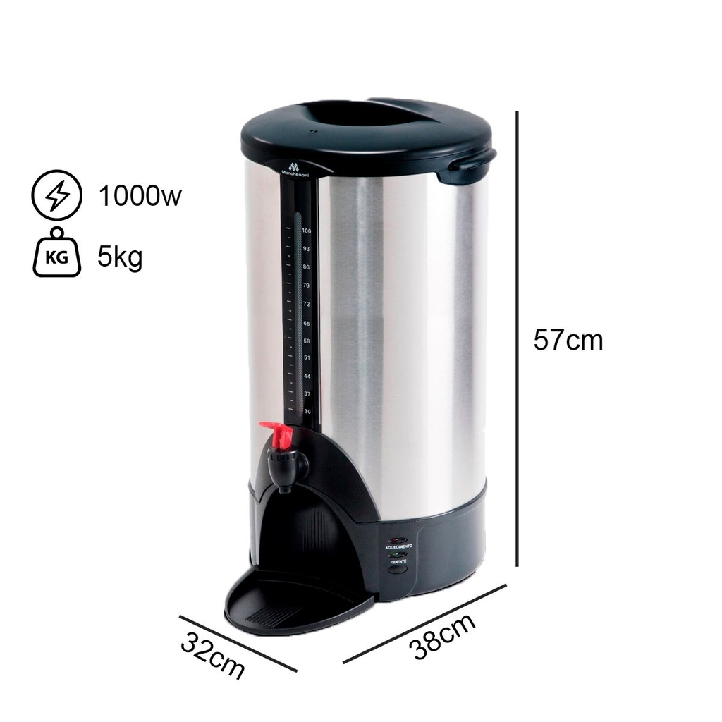 Cafeteira Industrial 15 Litros Marchesoni Automática Inox 110v